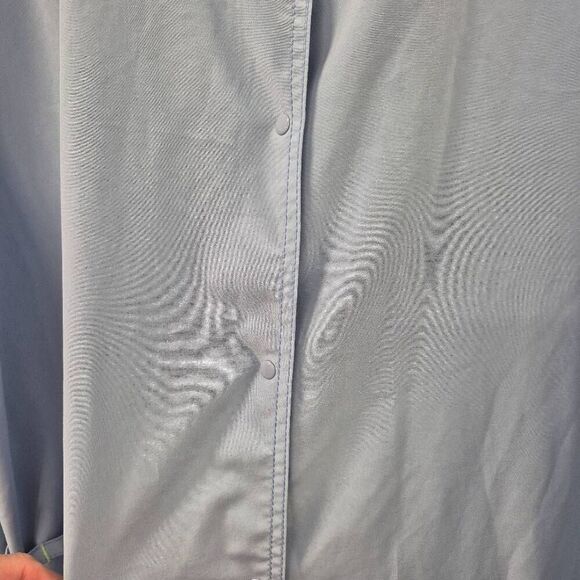 Scrubstar Women's Baby Blue Poly/Spandex Snap Front Warm Up Scrub Jacket - Picture 8 of 10